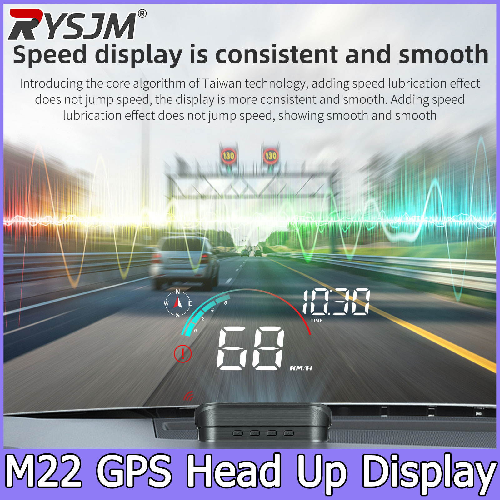 Anemometer Wind Speed - M22 Car GPS HUD Head Up