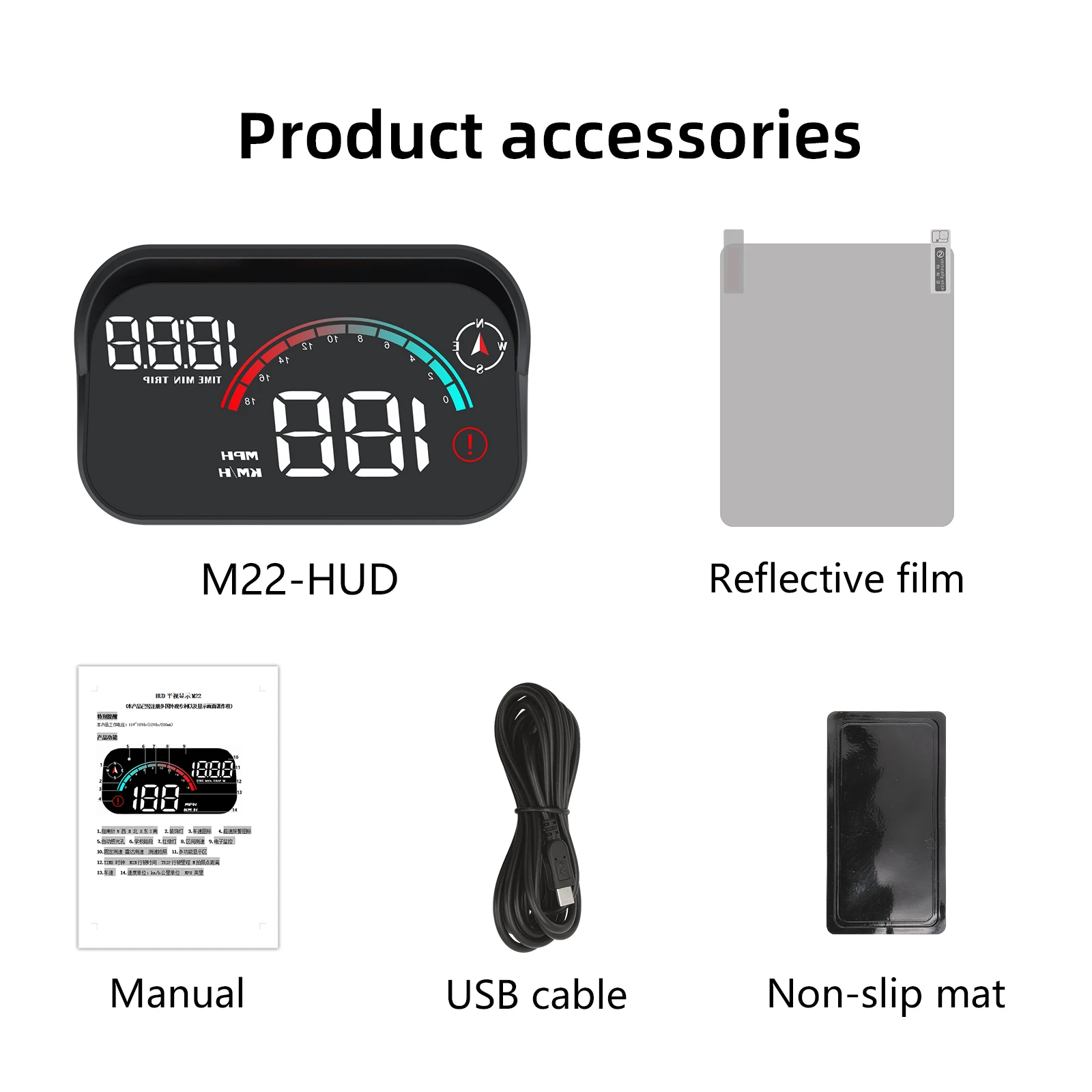 M22 Car GPS HUD Head Up Displa - Anemometer Wind Speed incelemesi ve fiyatı