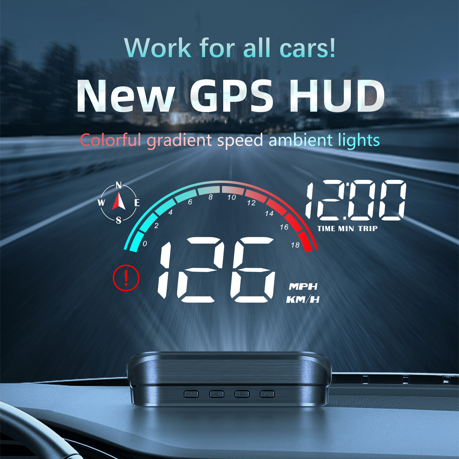 M22 Car GPS HUD Head Up Displa - Anemometer Wind Speed incelemesi ve fiyatı