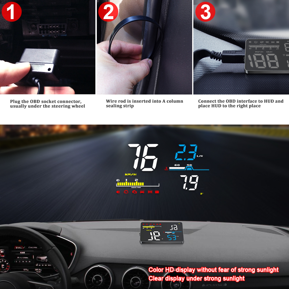 D5000 Digital OBD2 Car Windshi - Anemometer Wind Speed incelemesi ve fiyatı