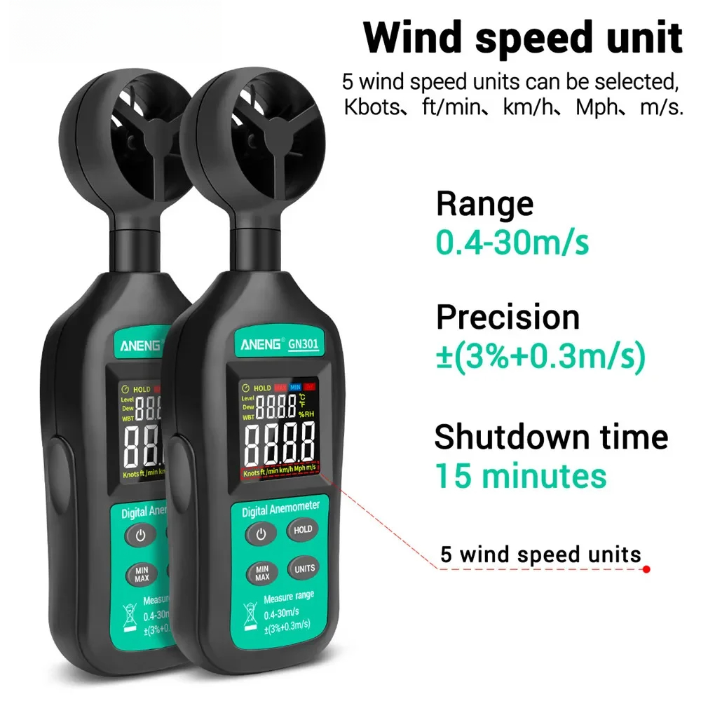 For ANENG GN301 Digital Anemom - Anemometer Wind Speed incelemesi ve fiyatı