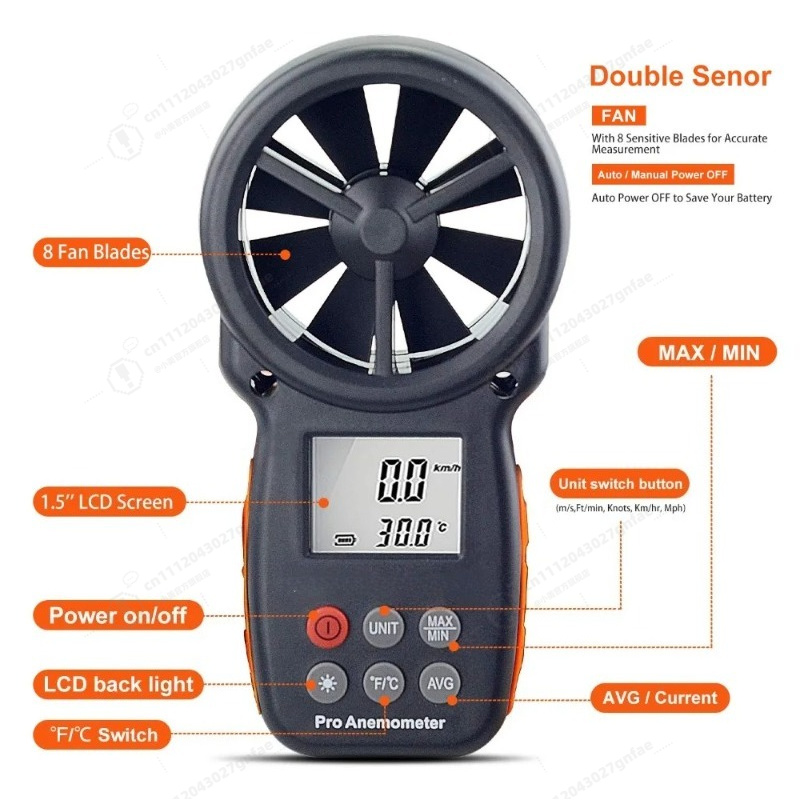 BT-100 Digital Anemometer Hand - Anemometer Wind Speed incelemesi ve fiyatı