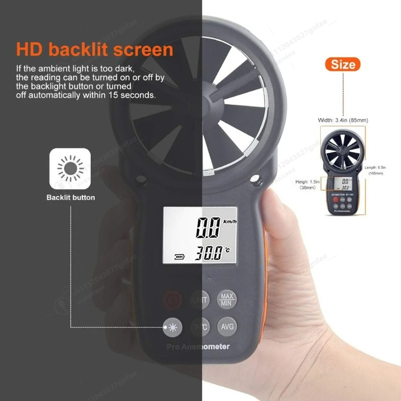 BT-100 Digital Anemometer Hand - Anemometer Wind Speed incelemesi ve fiyatı