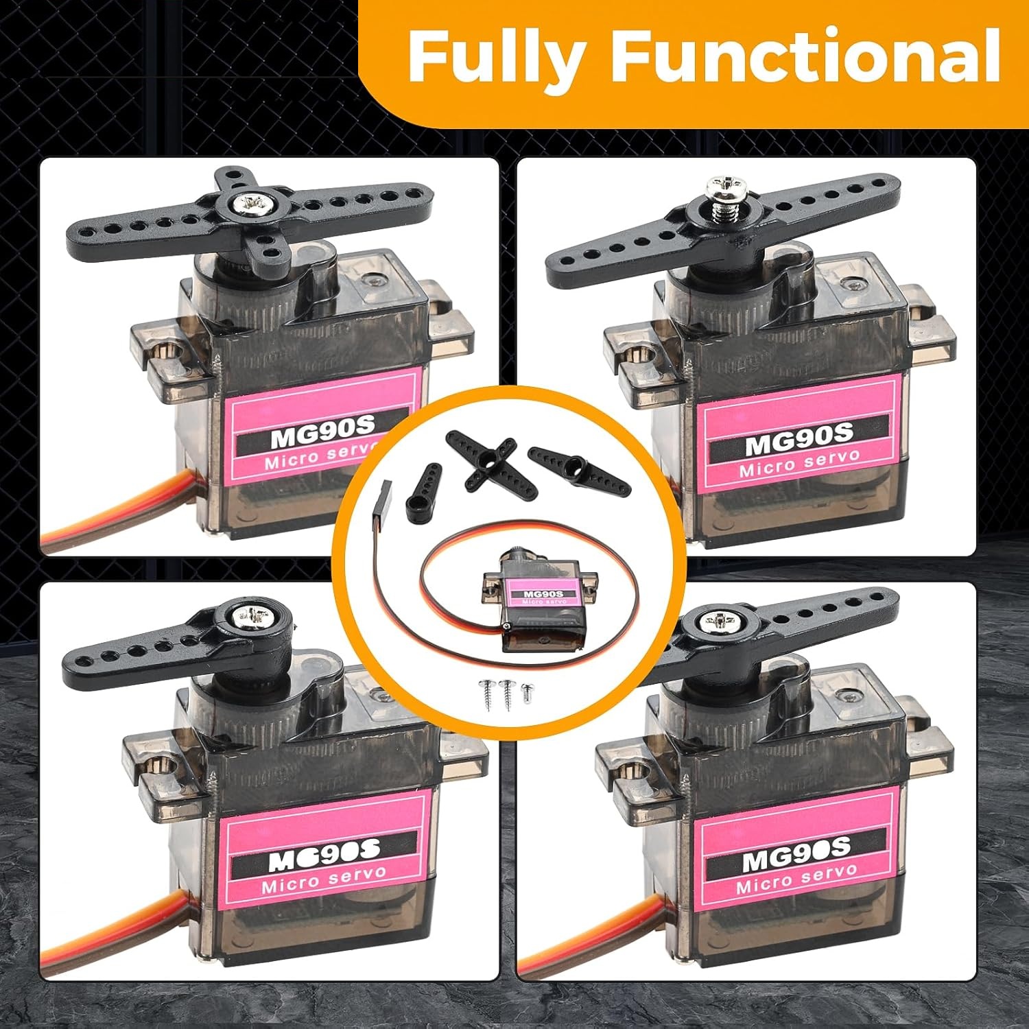 4pcs Micro Servo Metal Gear 90 - Robot Arm Motor incelemesi ve fiyatı